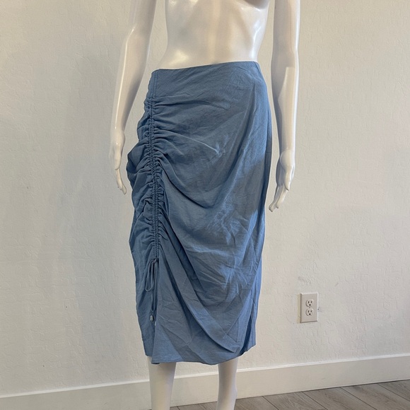 BCBG Dresses & Skirts - BCBG Asymmetrical Blue Skirt